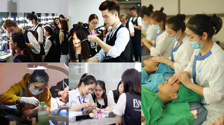 学美业技术哪个学校好_广州市百美汇形象设计职业培训学校