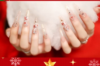圣诞美甲教学视频